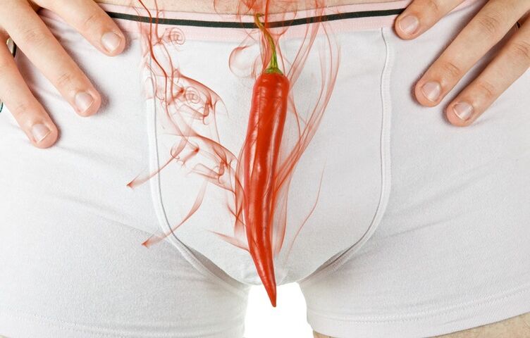 Arderea inghinală cu prostatită